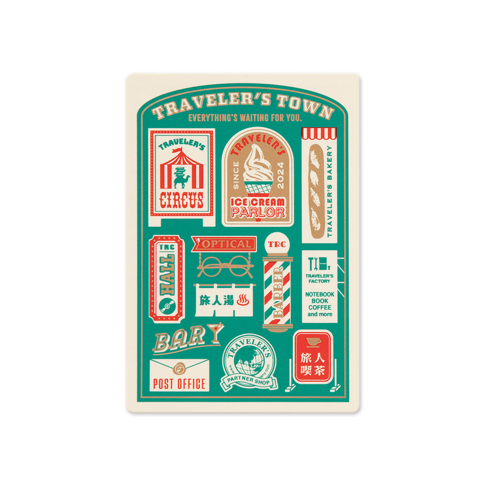 Vintage Series Traveler Stamp Stickers For Midori Traveler's Notebook  Decoration Retro Stationery Sticker Notebook Accessories