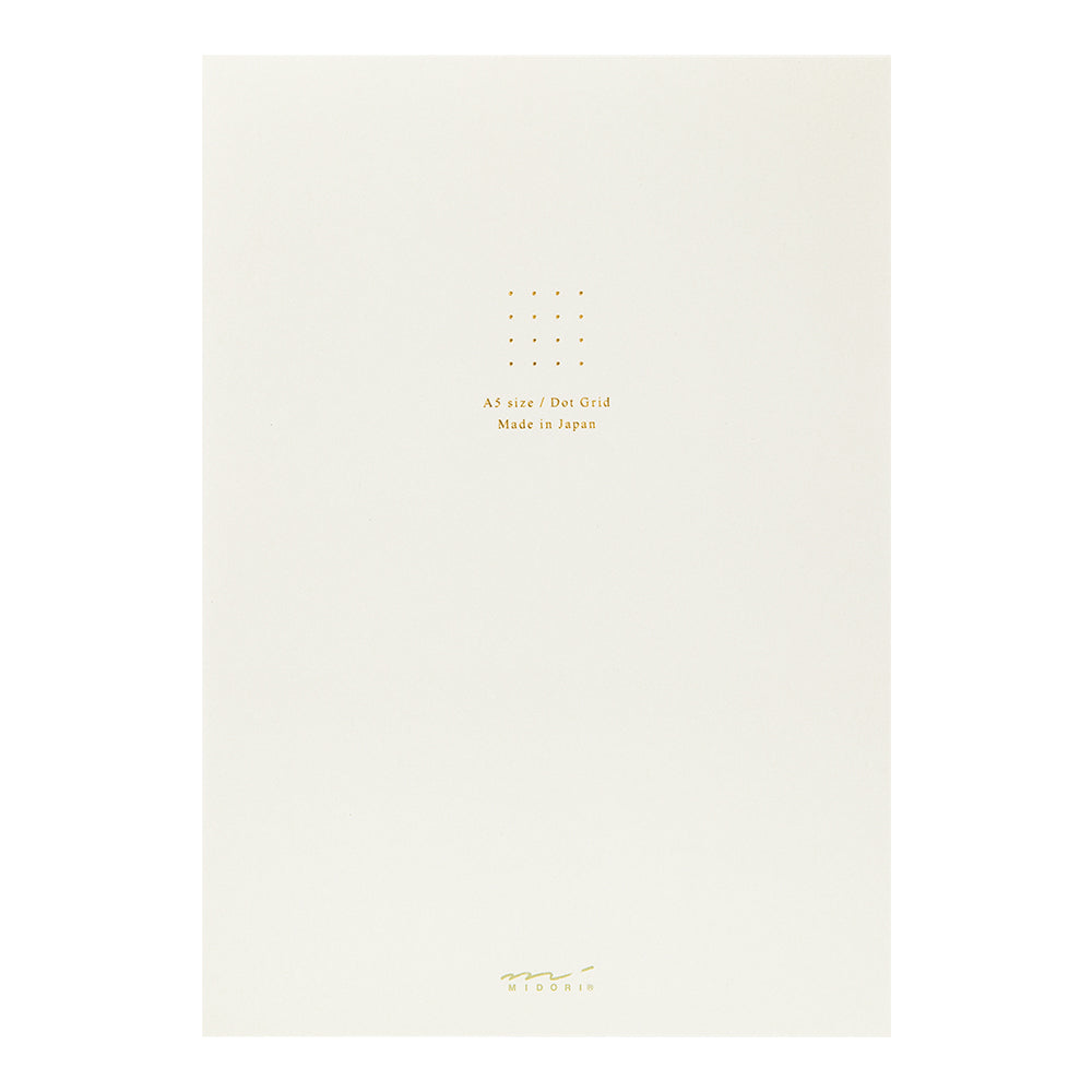 Midori Soft Color Paper Pad - A5 - Dot Grid - White