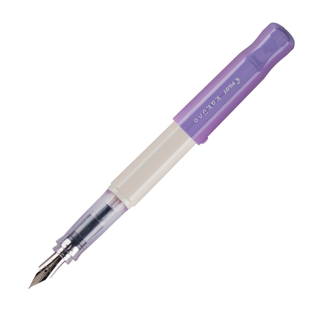 Pilot Kakuno Fountain Pen - Purple/White - Fine Nib Size – toolsofwriters