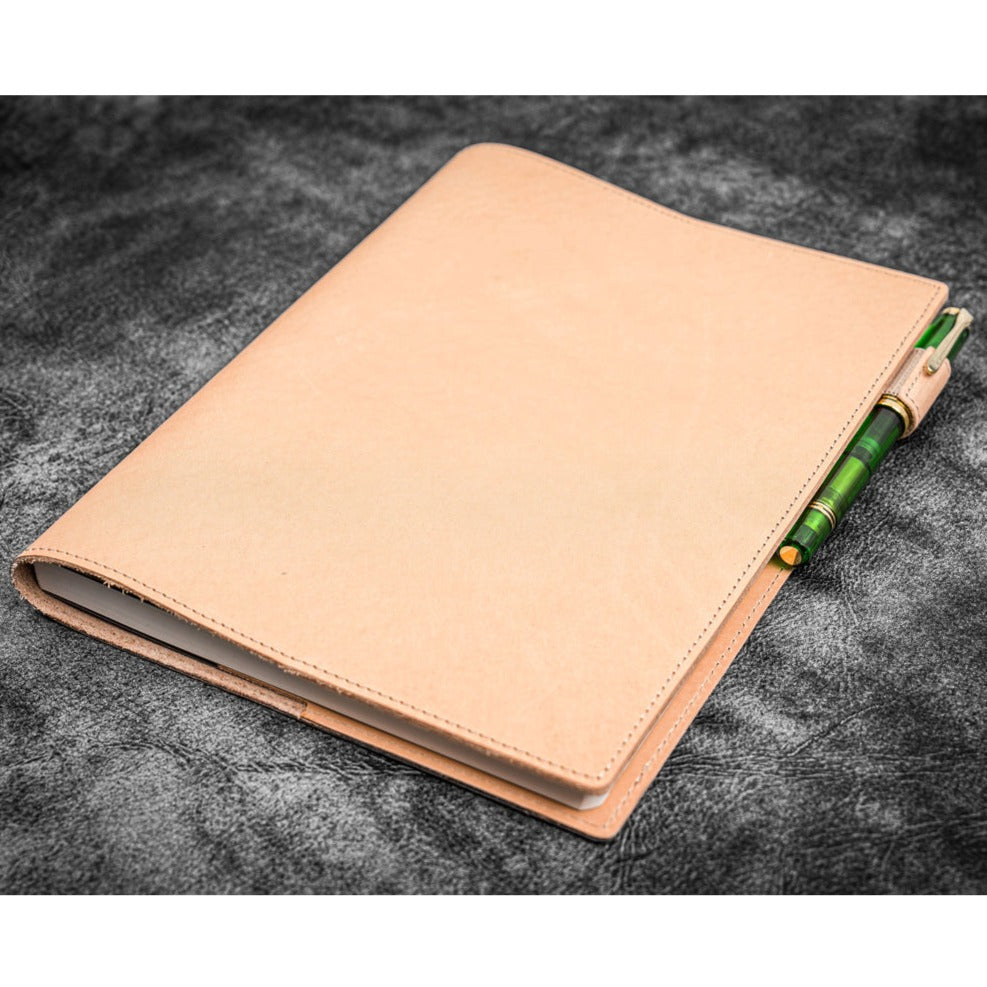 Leather Slim A5 Notebook / Planner Cover - Undyed