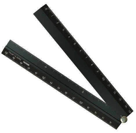 Midori Clip Ruler - Silver