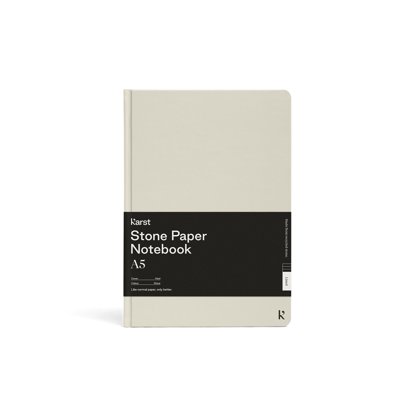 Karst A5 Stone Paper Lined Notebook - Stone