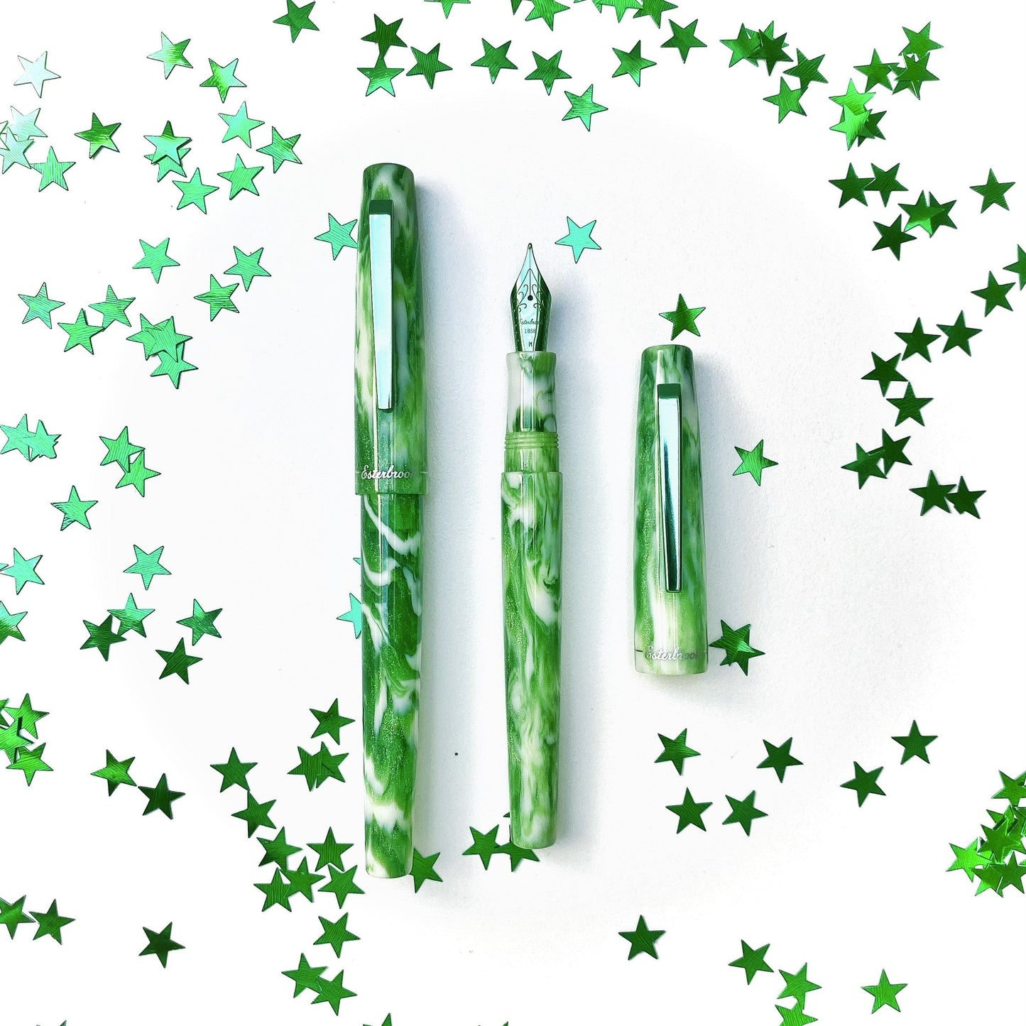 Esterbrook Camden Northern Lights Fountain Pen - Icelandic Green