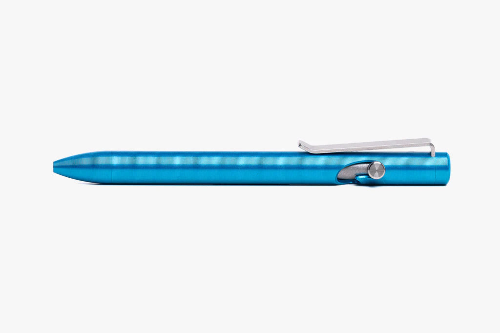 Tactile Turn Short Aluminum Bolt Action Pen - Turquoise