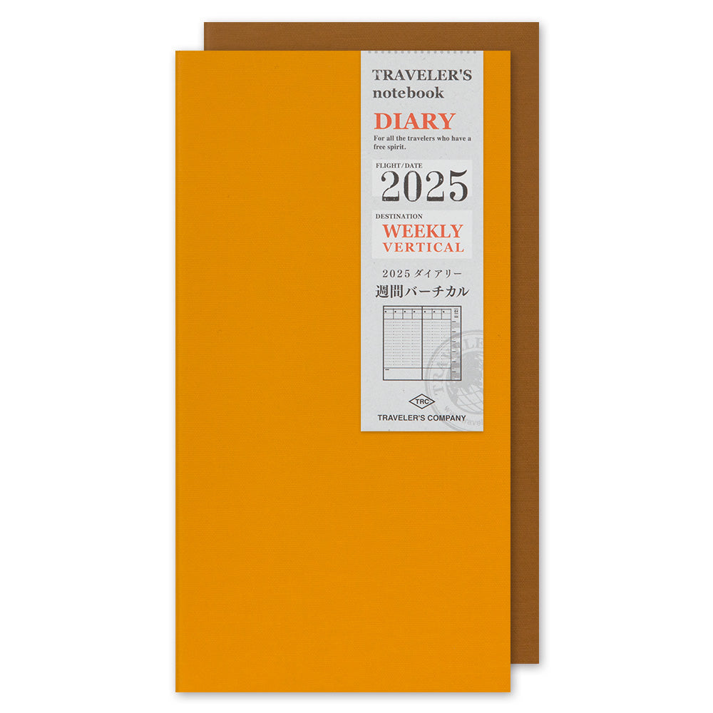 Traveler's 2025 Regular Size Diary Insert - Weekly Vertical