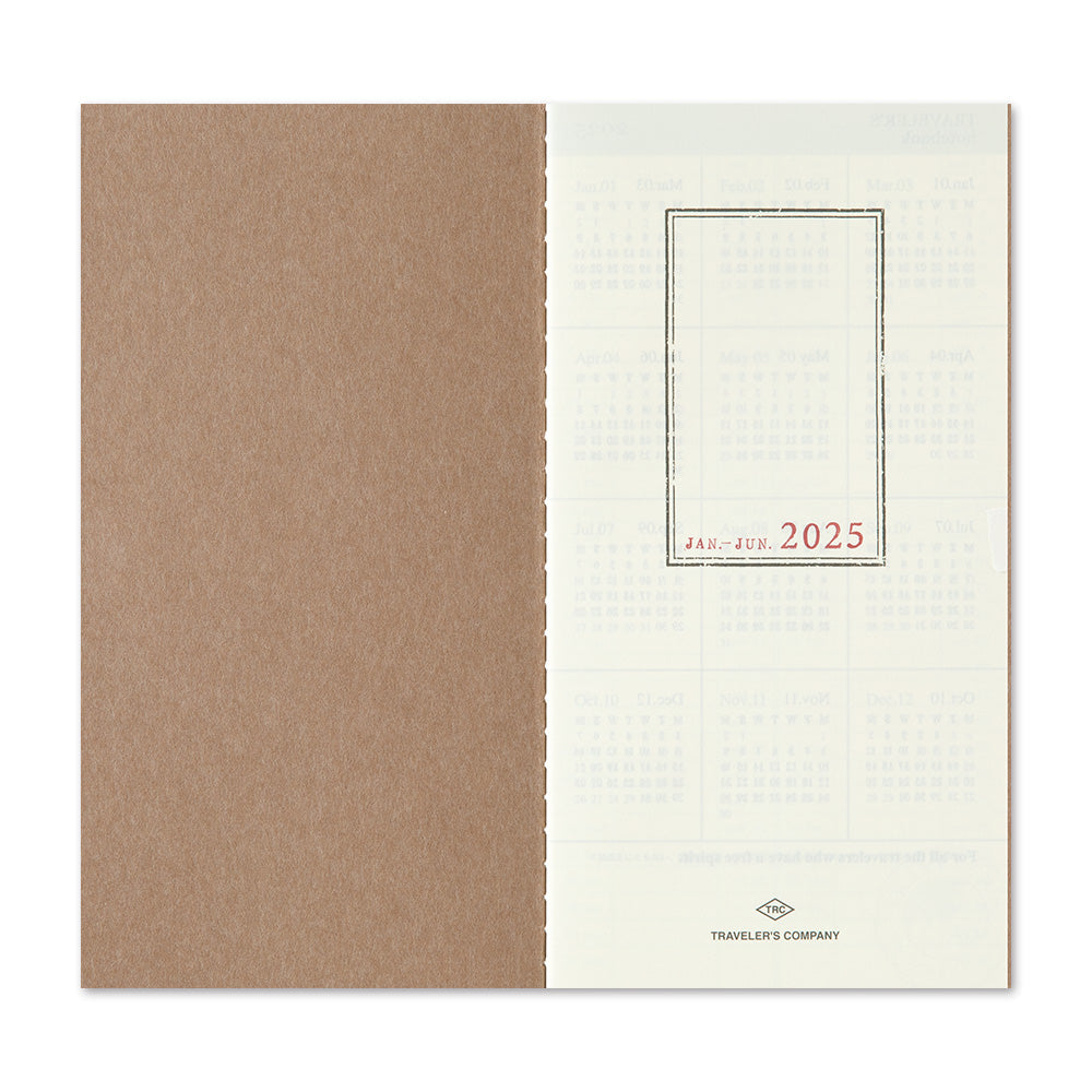 Traveler's 2025 Regular Size Diary Insert - Weekly Vertical