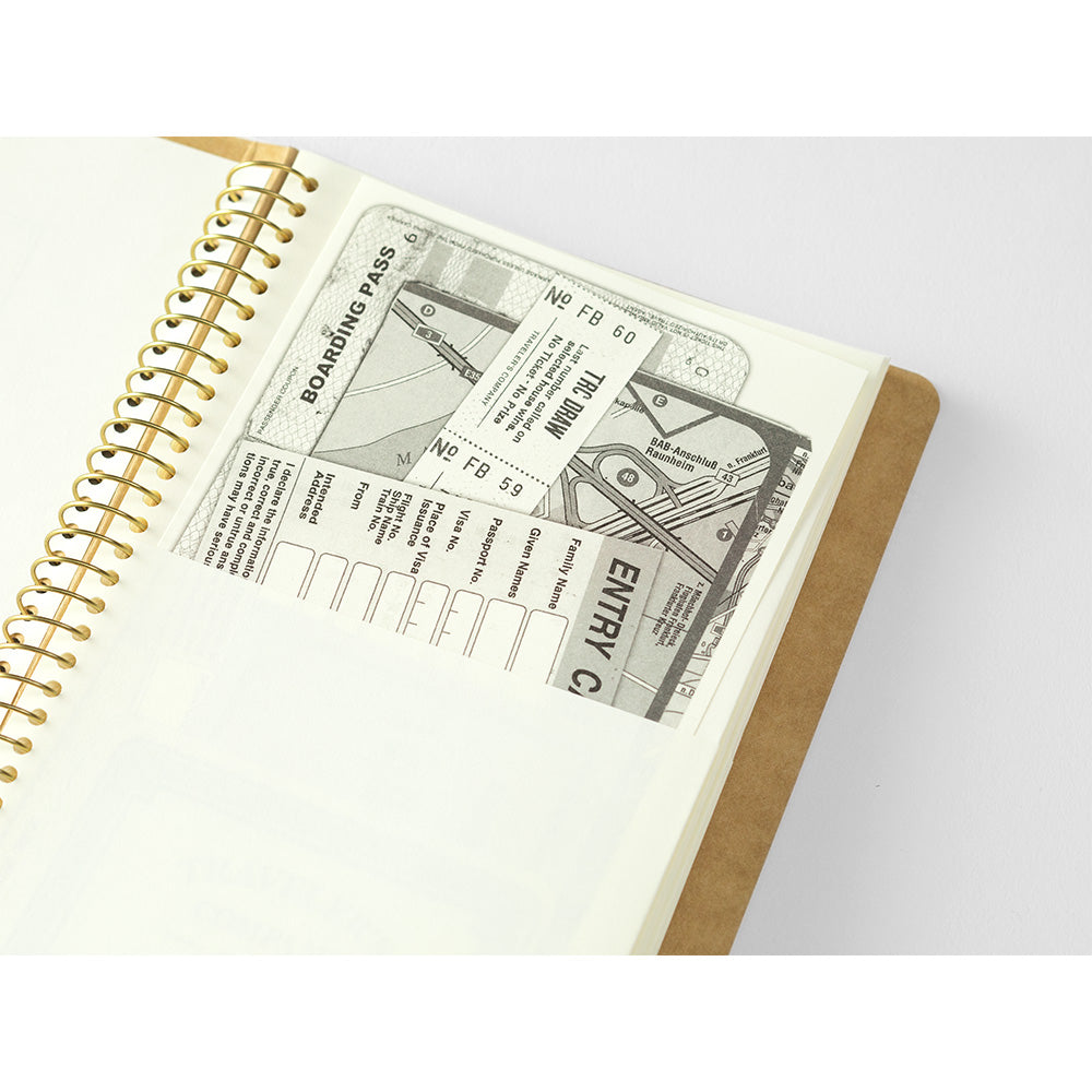 Traveler's Company Spiral Ring Notebook - Paper Pocket (A5 Slim)