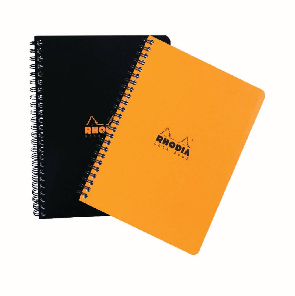 Rhodia #19 Wirebound A4+ Lined with Margin Notebook - Orange
