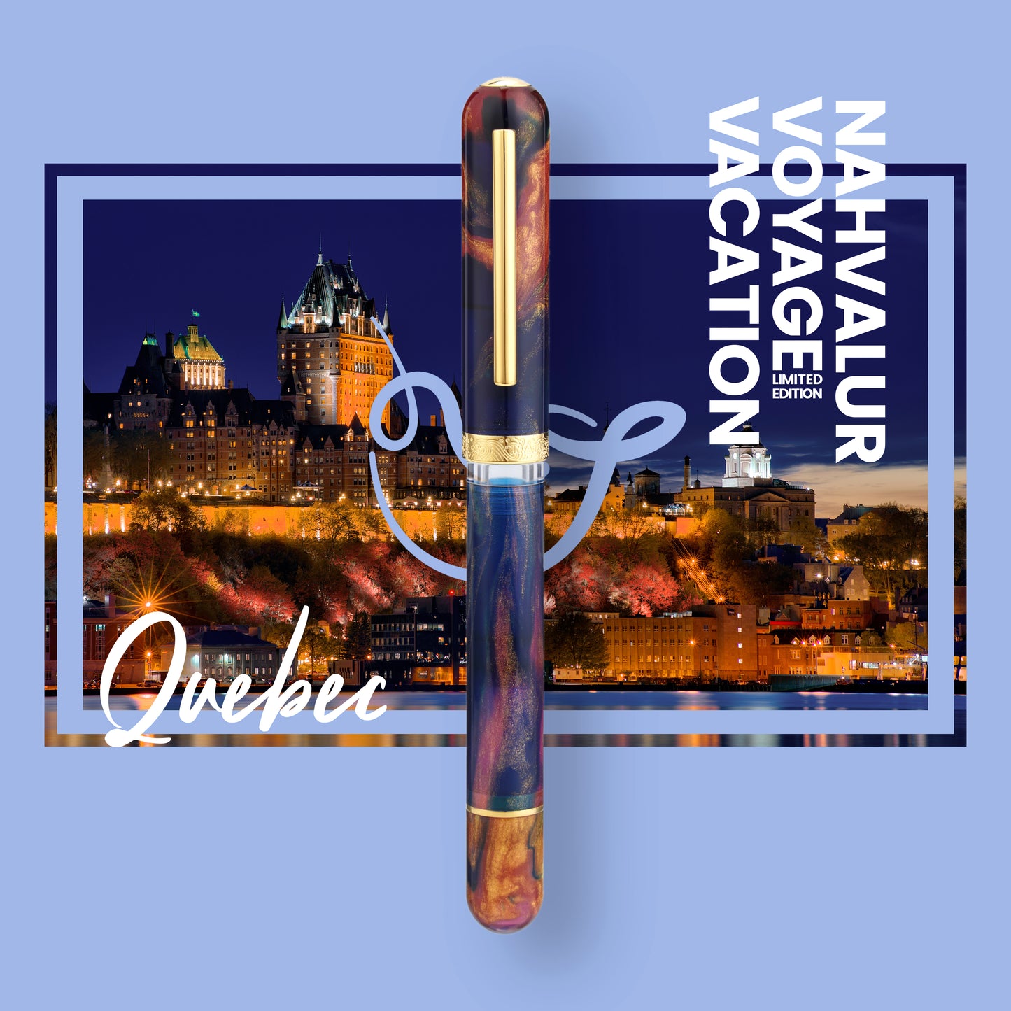 Nahvalur Voyage Fountain Pen - Quebec (Limited Edition - Vacation Series)