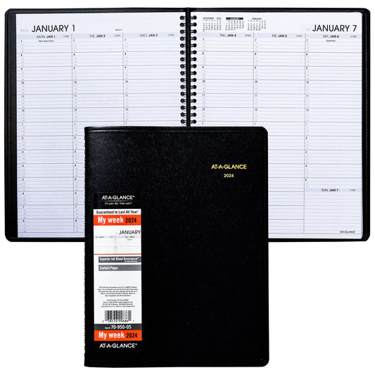 AT-A-Glance 2025 70-950-05 Executive Weekly Planner (8x11)