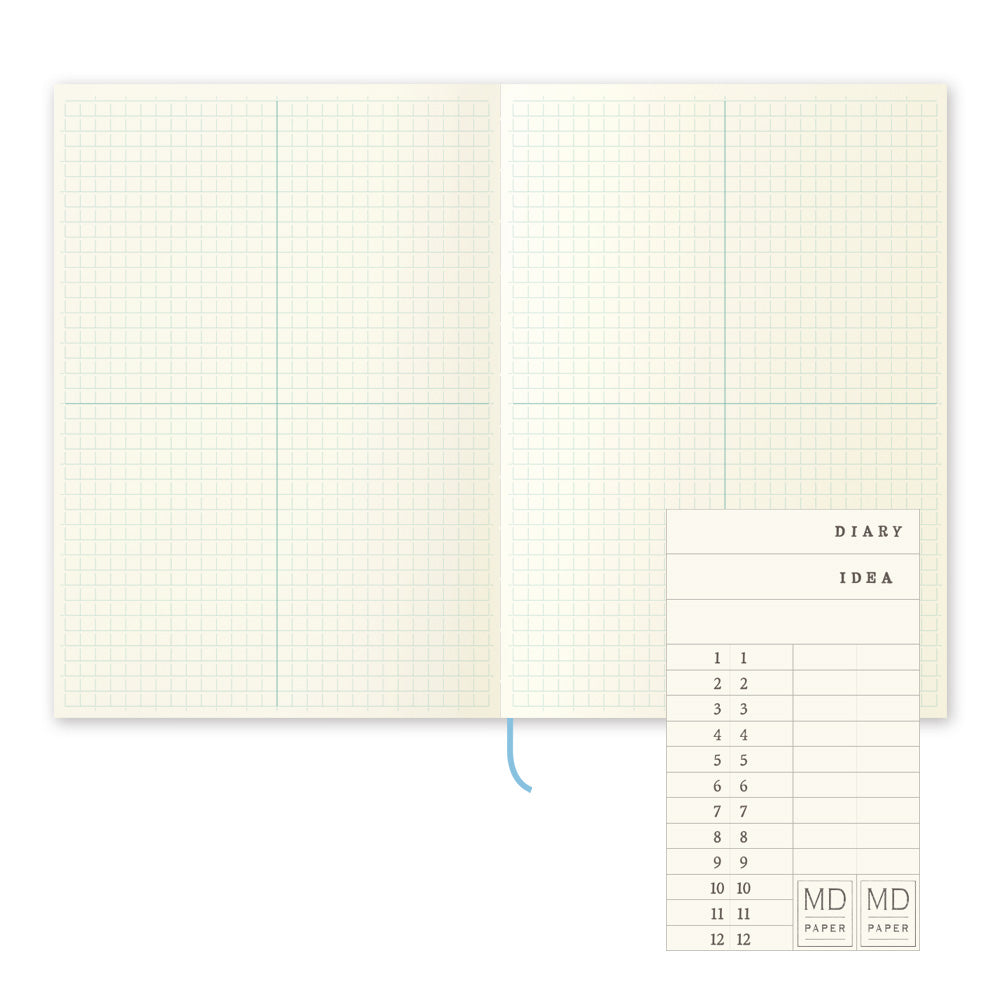 Midori MD A5 Notebook - Grid Block