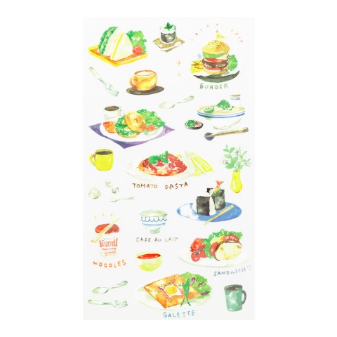 Midori Transfer Stickers - Snacks