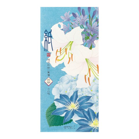 Midori Four Designs Letterpad - Summer Flowers