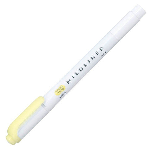 Zebra Mildliner Double Ended Highlighter - Yellow