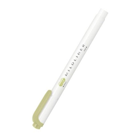 Zebra Mildliner Double Ended Highlighter - Olive