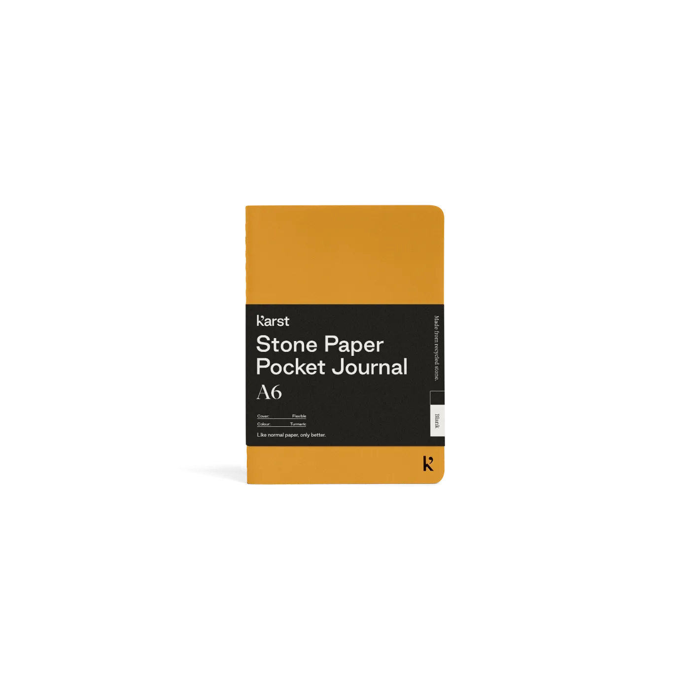 Karst A6 Stone Paper Pocket Journal - Tumeric