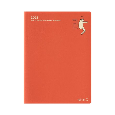 Midori 2025 A6 Pocket Diary - Ojisan (Monthly)