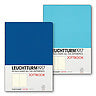 Leuchtturm1917 Jottbook A5 Medium Flexcover Dotted Notebook Set- Ice Blue & Royal Blue (Discontinued)