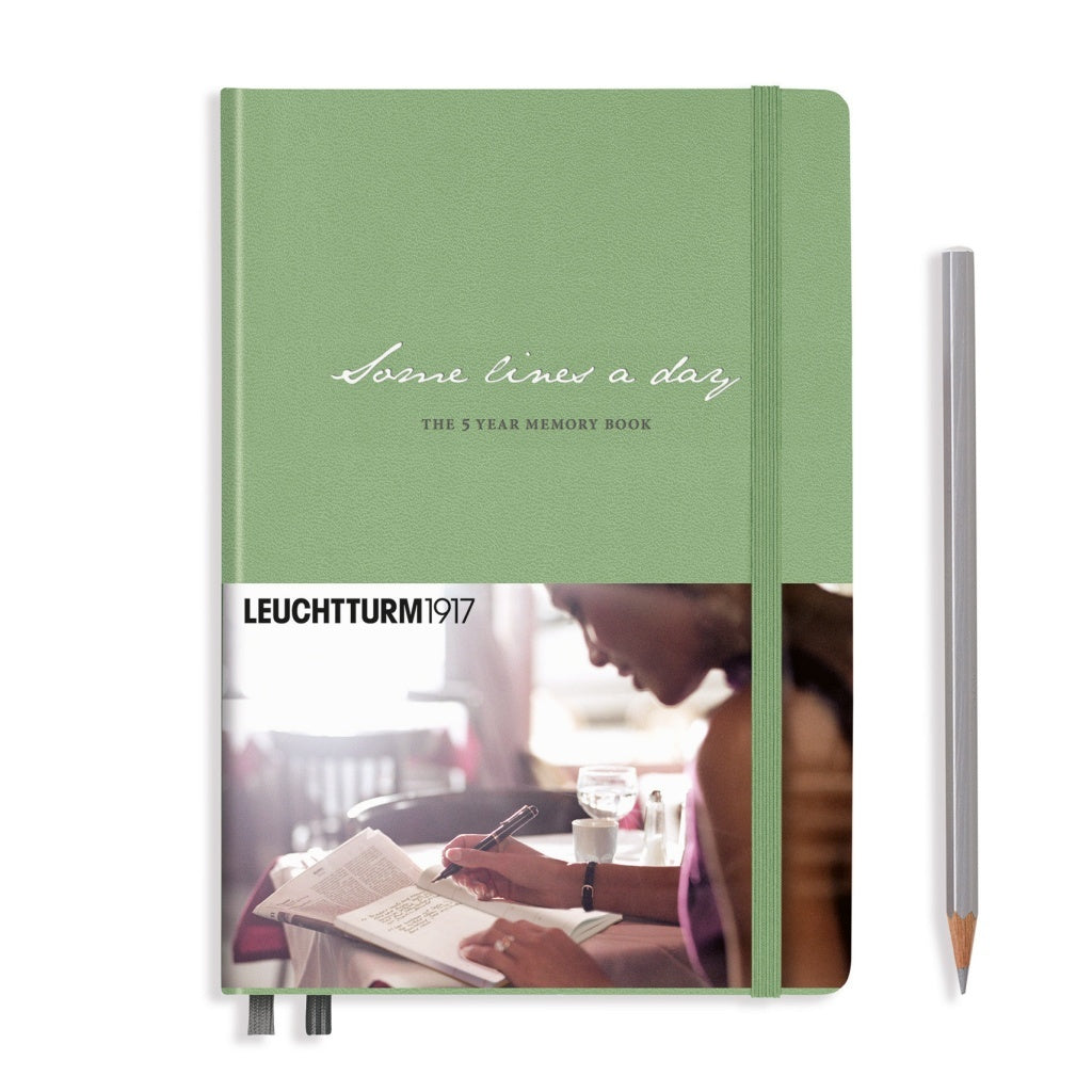 Leuchtturm1917 Some Lines a Day A5 Medium Hardcover Notebook - Sage