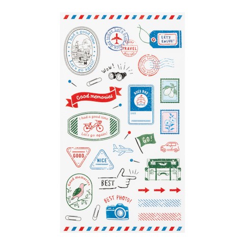Passport Stamp Sticker Sheets (480 Stickers)
