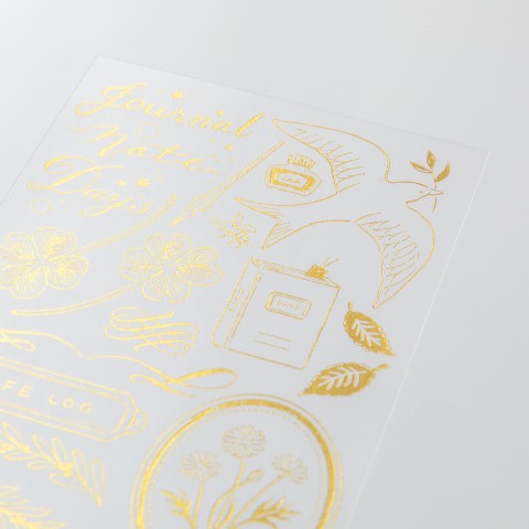 Midori Foil Transfer Stickers - Journaling Motifs