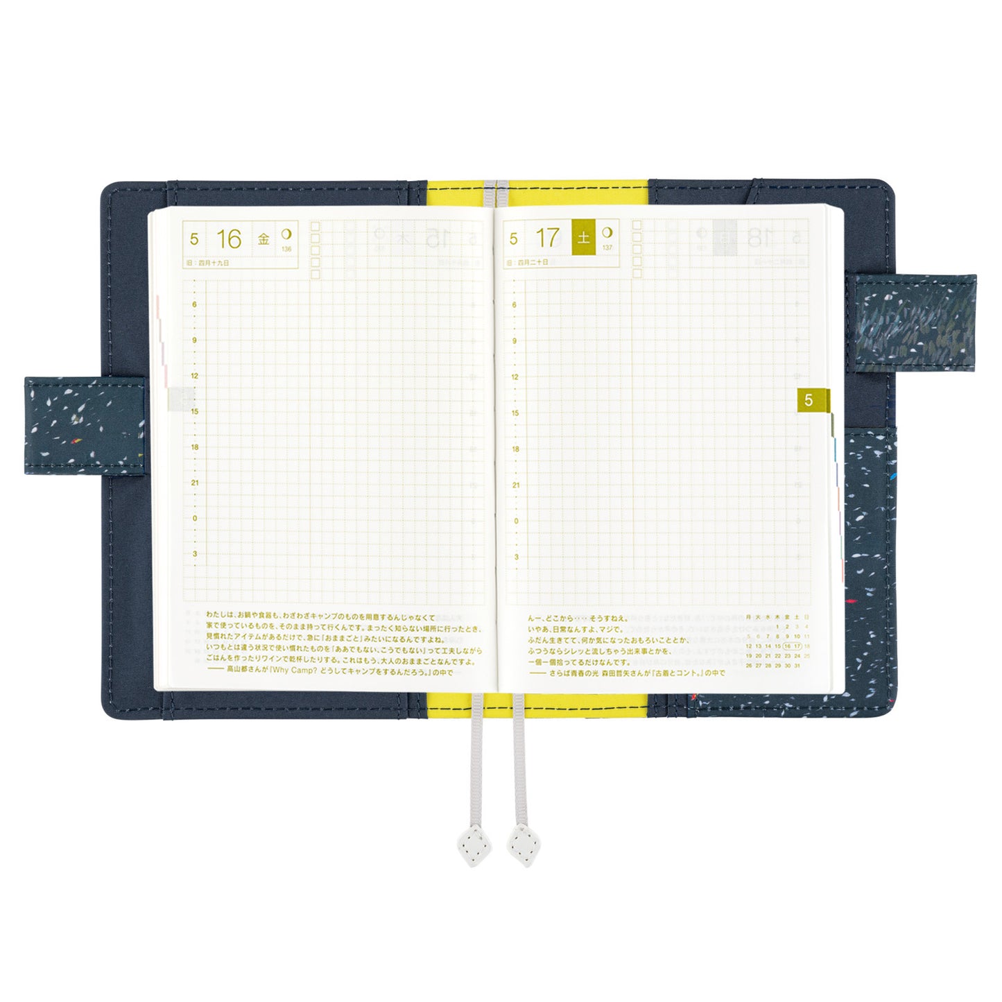 Hobonichi A6 Techo Cover Only - Hiroko Kubota: The Tone of Illuminated Flowers