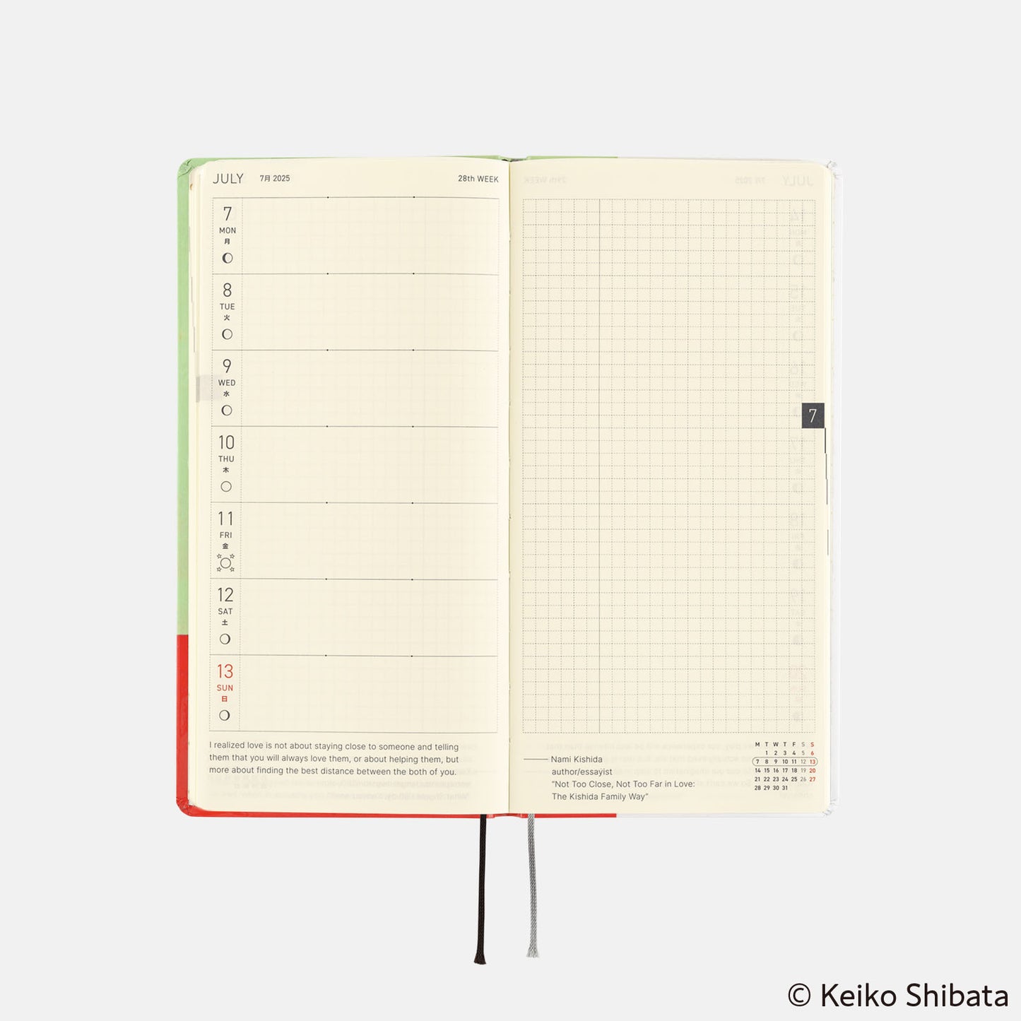 Hobonichi 2025 Weeks - Keiko Shibata: Thanks for your hard work, Aoki-san