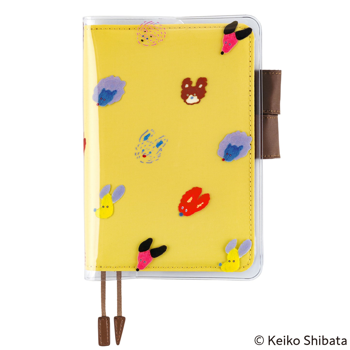 Hobonichi A6 Techo Cover on Cover - Keiko Shibata:(Dog Ears Fluttering in the Wind)