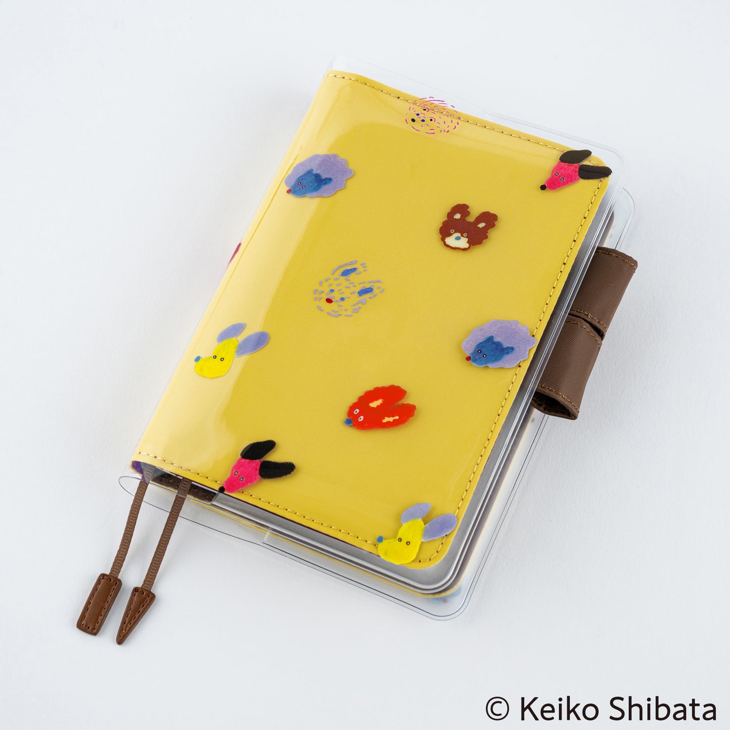 Hobonichi A6 Techo Cover on Cover - Keiko Shibata:(Dog Ears Fluttering in the Wind)