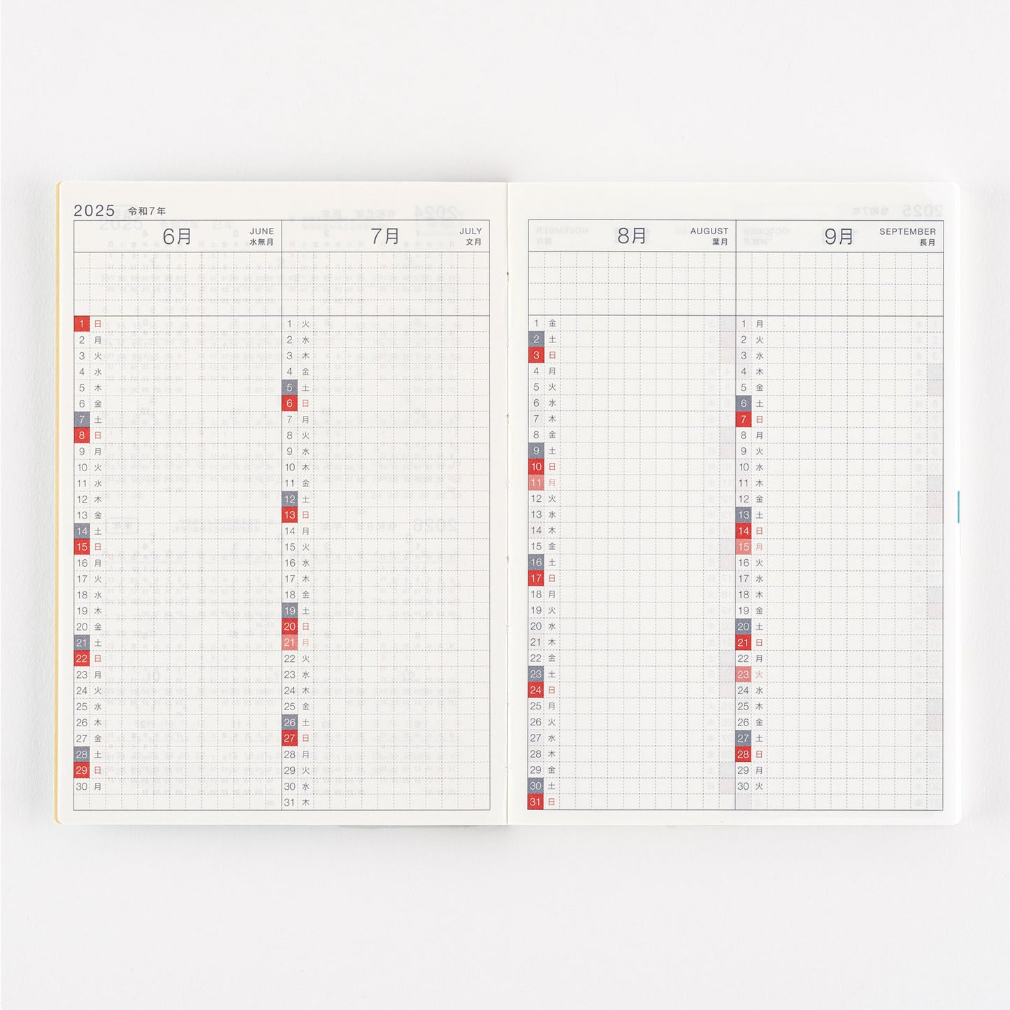 Hobonichi 2025 A6 Techo Avec Books (Jan start/Mon start) (Japanese)