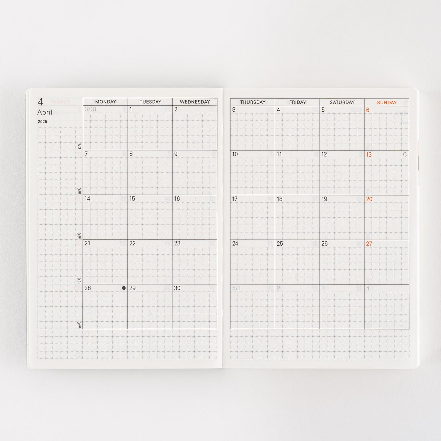 Hobonichi 2025 A6 Techo Planner Book - English