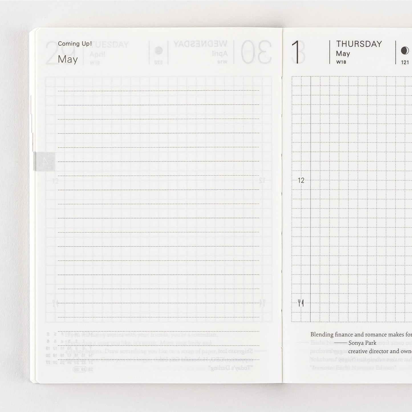 Hobonichi 2025 A6 Techo Planner Book - English