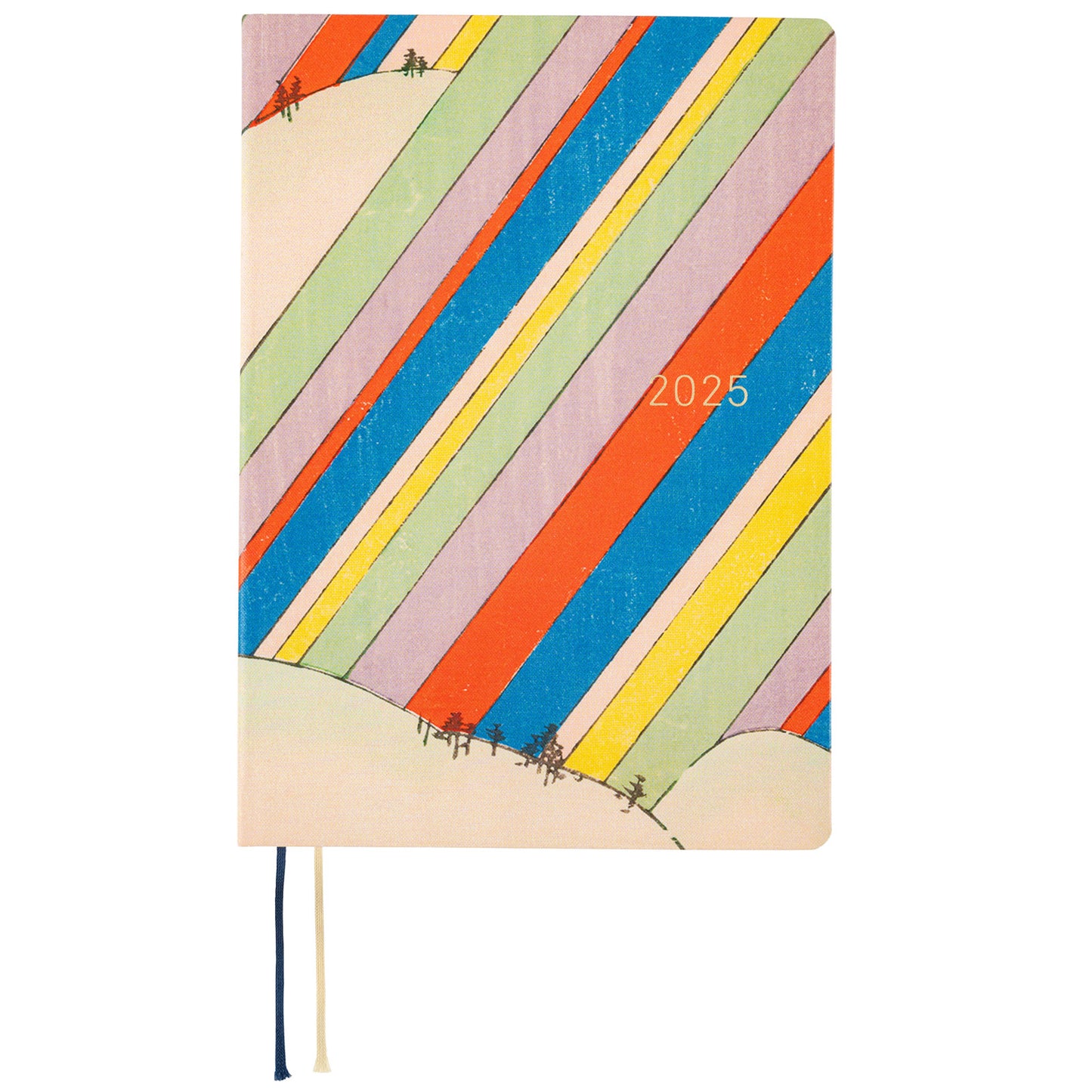 Hobonichi HON 2025 A5 Techo Hardcover Book - Unsodo: Bijutsukai (Rainbow)