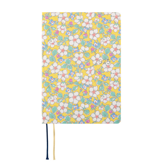 Hobonichi HON 2025 A6 Techo Hardcover Book - Liberty Fabrics: Paysanne Blossom