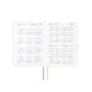 Hobonichi HON 2025 A5 Techo Hardcover Book - Slash (Ivory)