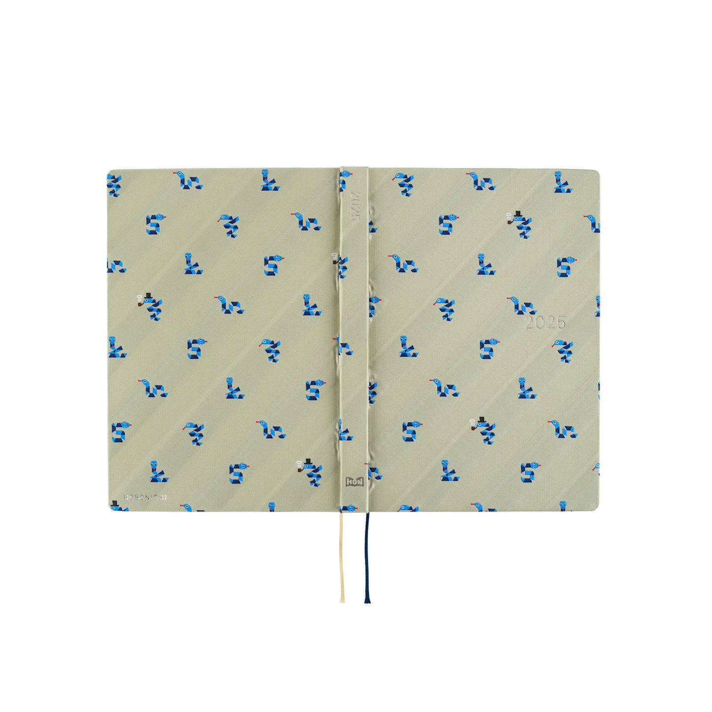 Hobonichi HON 2025 A6 Techo Hardcover Book - Bow & Tie: Snake Toy