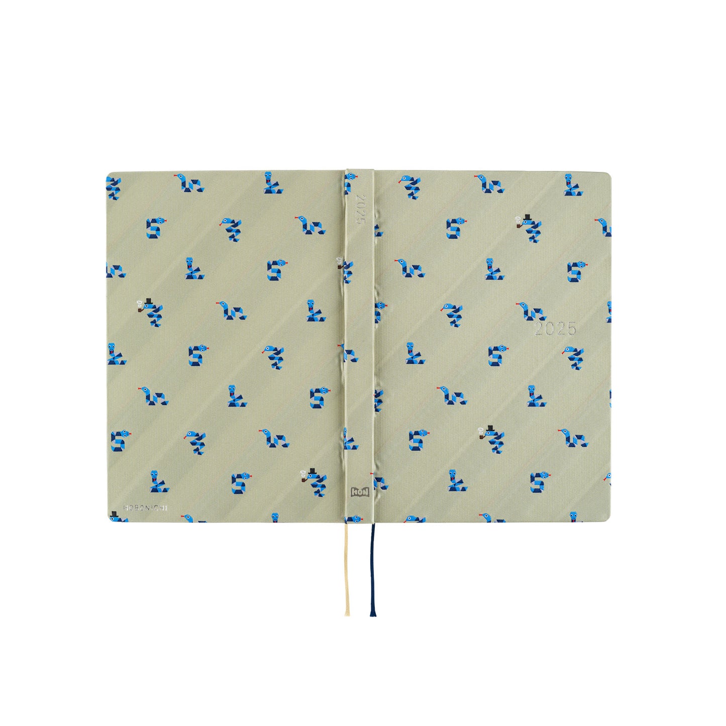 Hobonichi HON 2025 A5 Techo Hardcover Book - Bow & Tie: Snake Toy