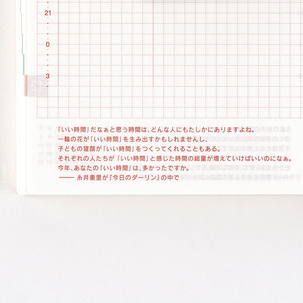 Hobonichi 2025 A6 Techo Original Book - Spring Edition Monday Start (Japanese)