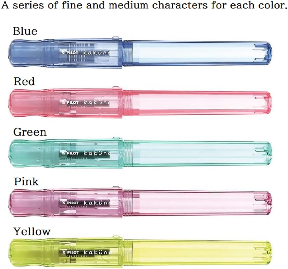 Pilot Kaküno Fountain Pen - Family Series Girl  Translucent Pink (Fine)