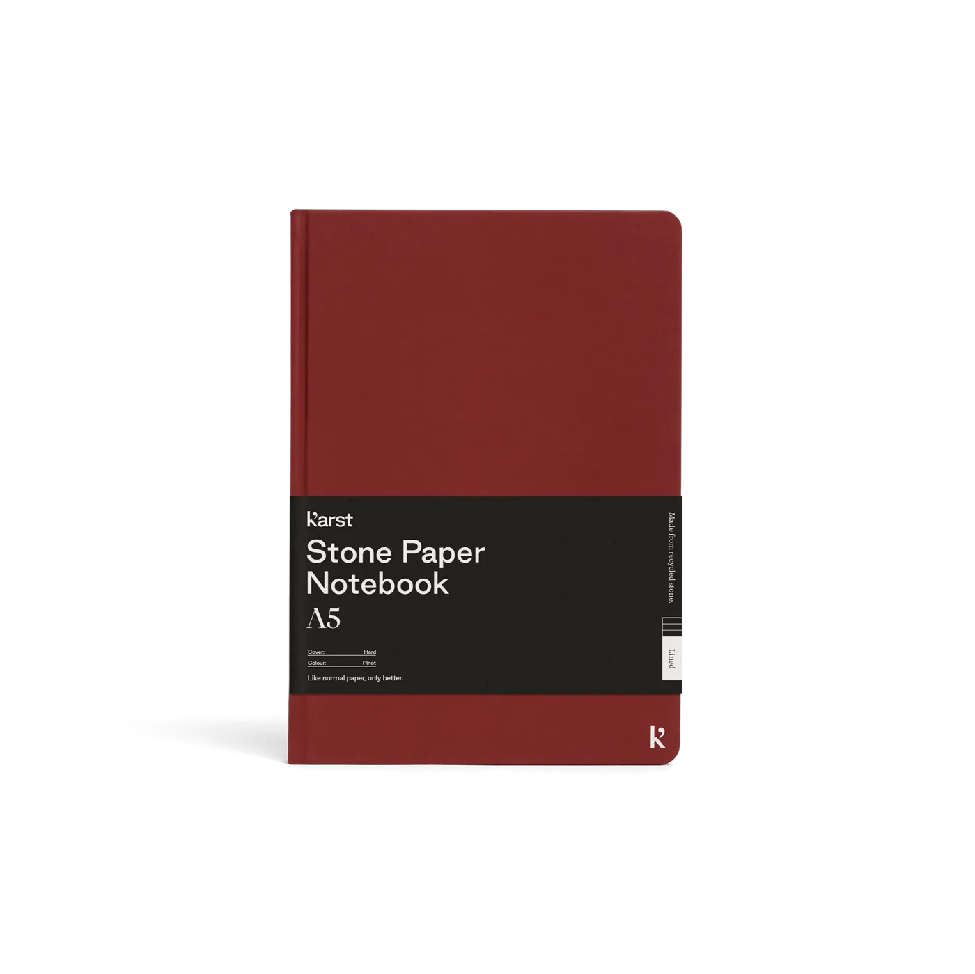 Karst A5 Stone Paper Lined Notebook - Pinot