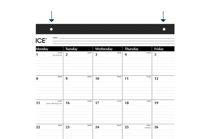 AT-A-GLANCE 2025 Monthly Desk Pad Calendar (21 3/4" x 17)