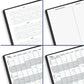 AT-A-GLANCE 2025 Monthly Planner (9" x 11") - Black