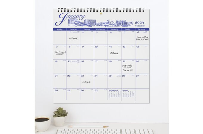 At-A-Glance 2025 12-Month Illustrators Edition Wall Calendar (12.00" x 11.75")