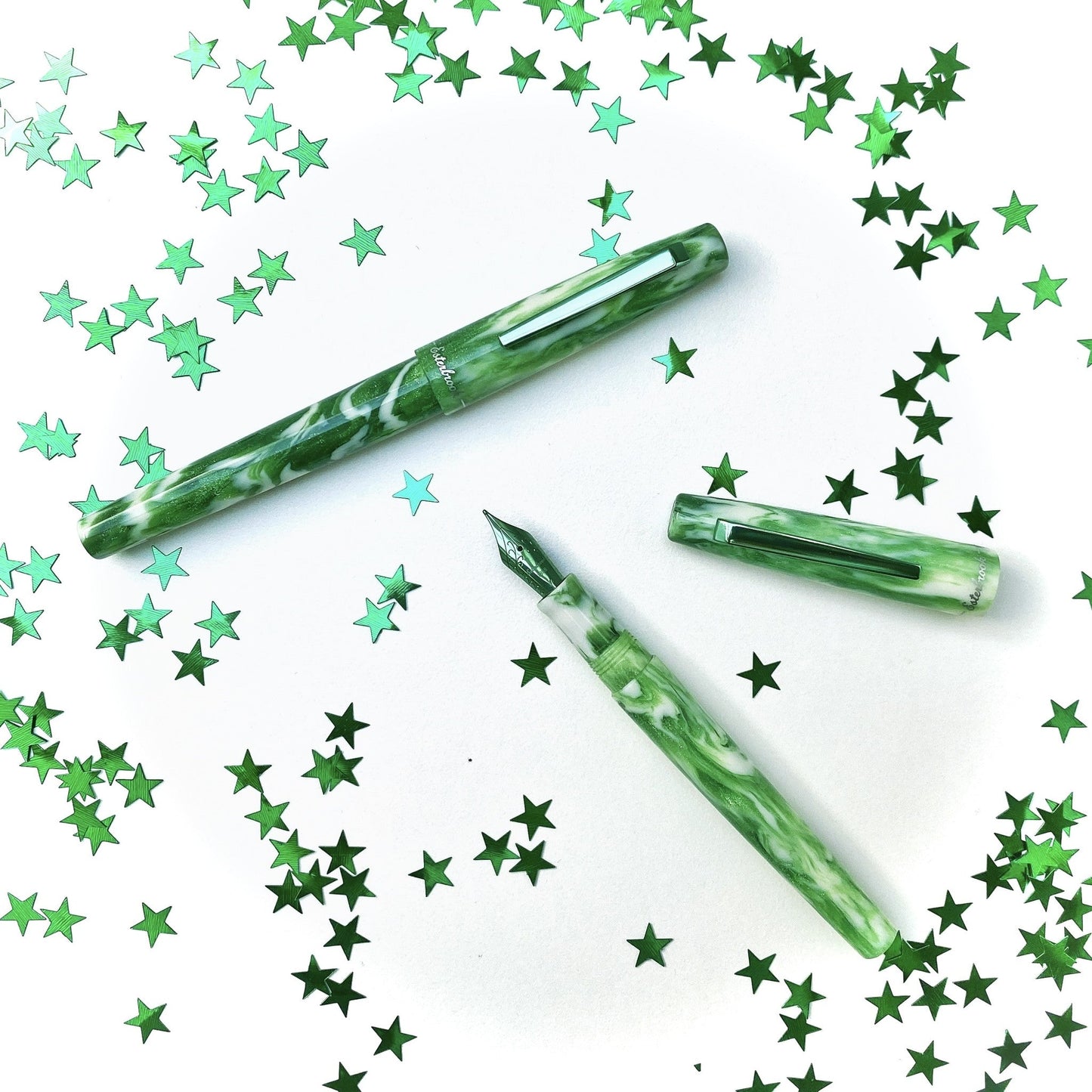 Esterbrook Camden Northern Lights Fountain Pen - Icelandic Green