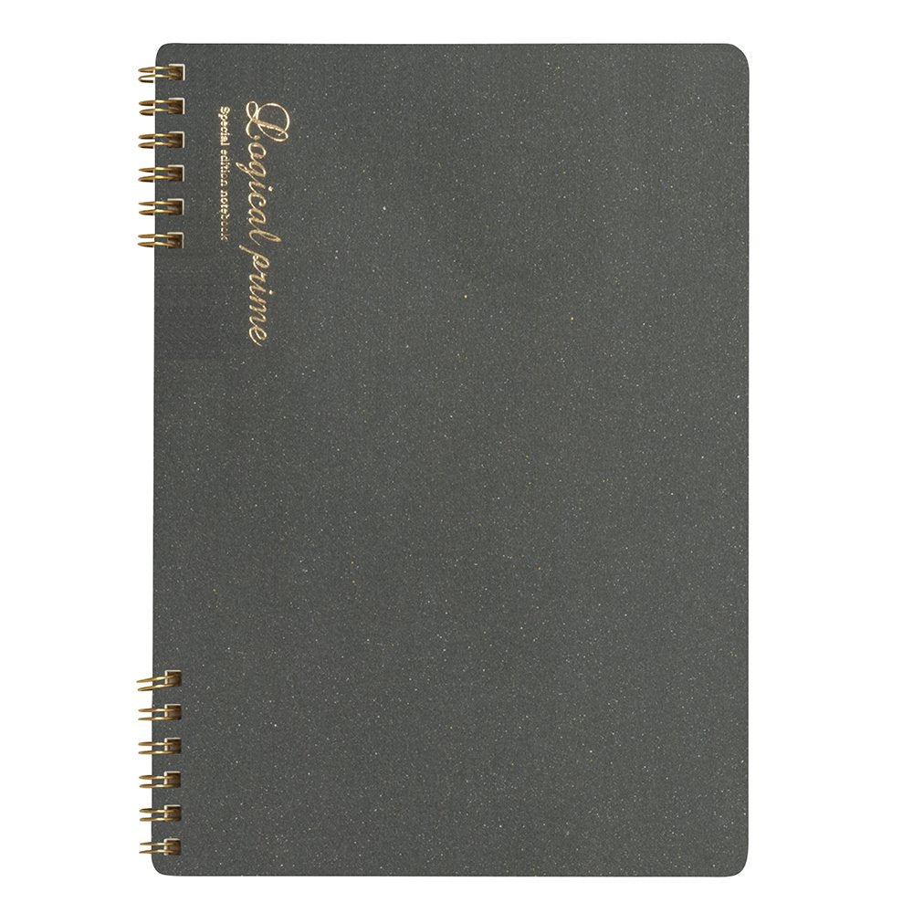 Nakabayashi Logical Prime A5 Grid (6mm) Ring Notebook - Gray