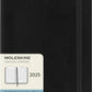 Moleskine 2025 Large Softcover Monthly Calendar - Black