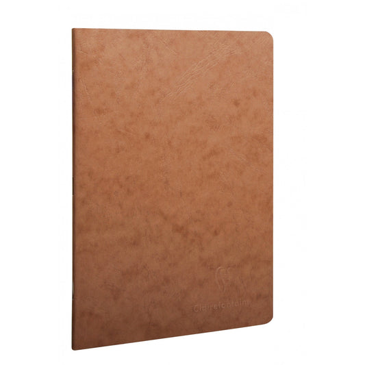 Clairefontaine #73316 Life. unplugged Lined Staplebound Notebook (5.75 x 8.25) - Tan