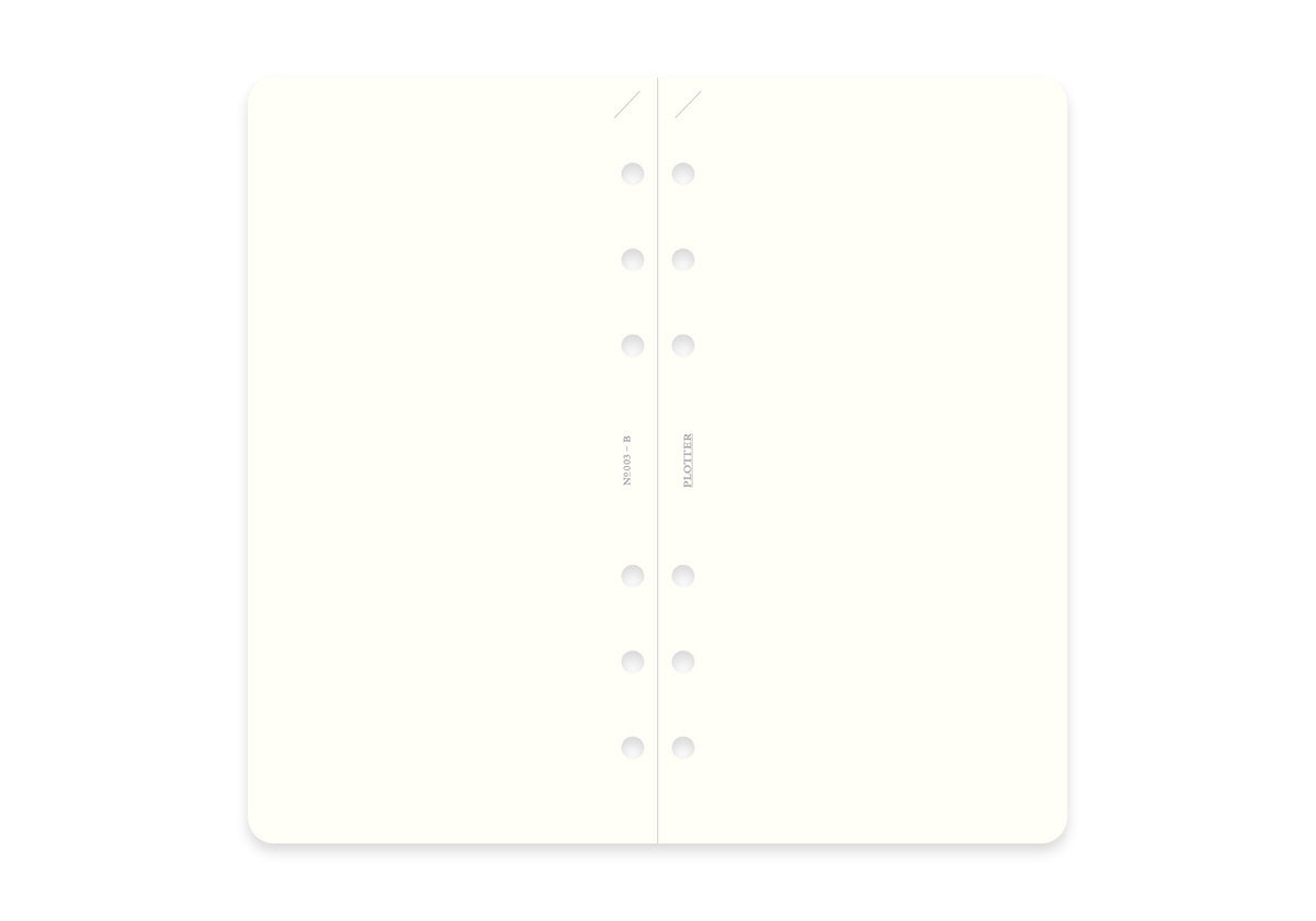 PLOTTER Refill Memo Pad Plain (80 Sheets) - Bible Size