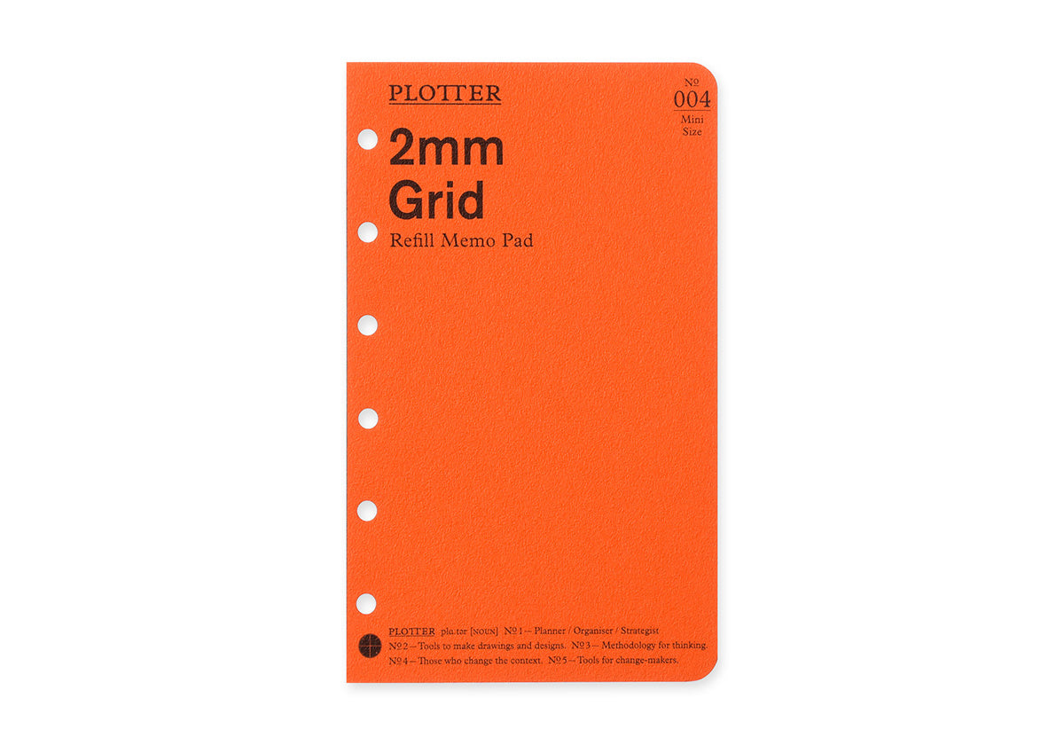 PLOTTER Refill Memo Pad 2mm Grid (80 Sheets) - Mini Size