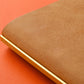 PLOTTER A5 Size Pueblo 6-Ring Leather Binder - Beige